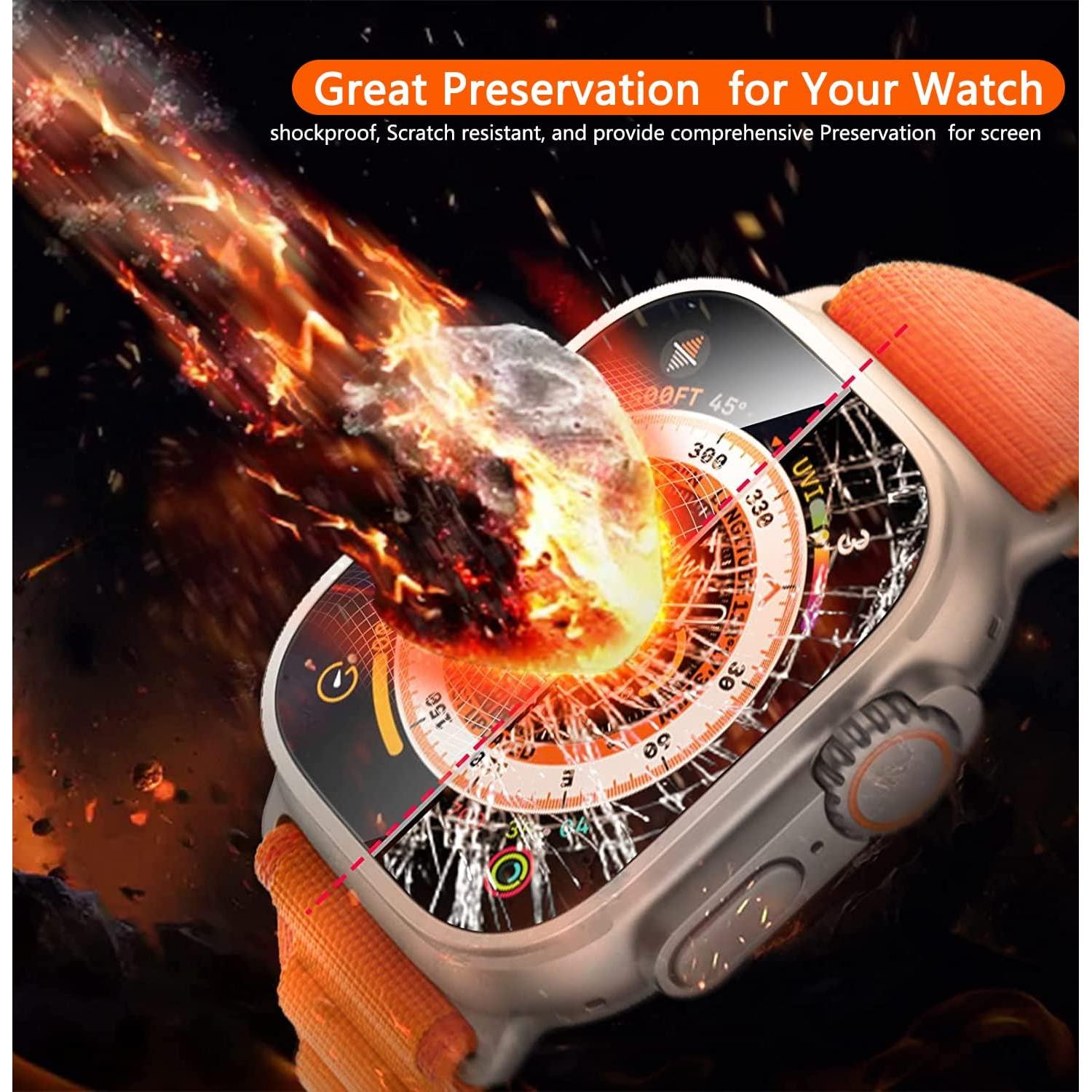 Protector de Pantalla Vidrio Templado HASDON para Apple Watch 49mm