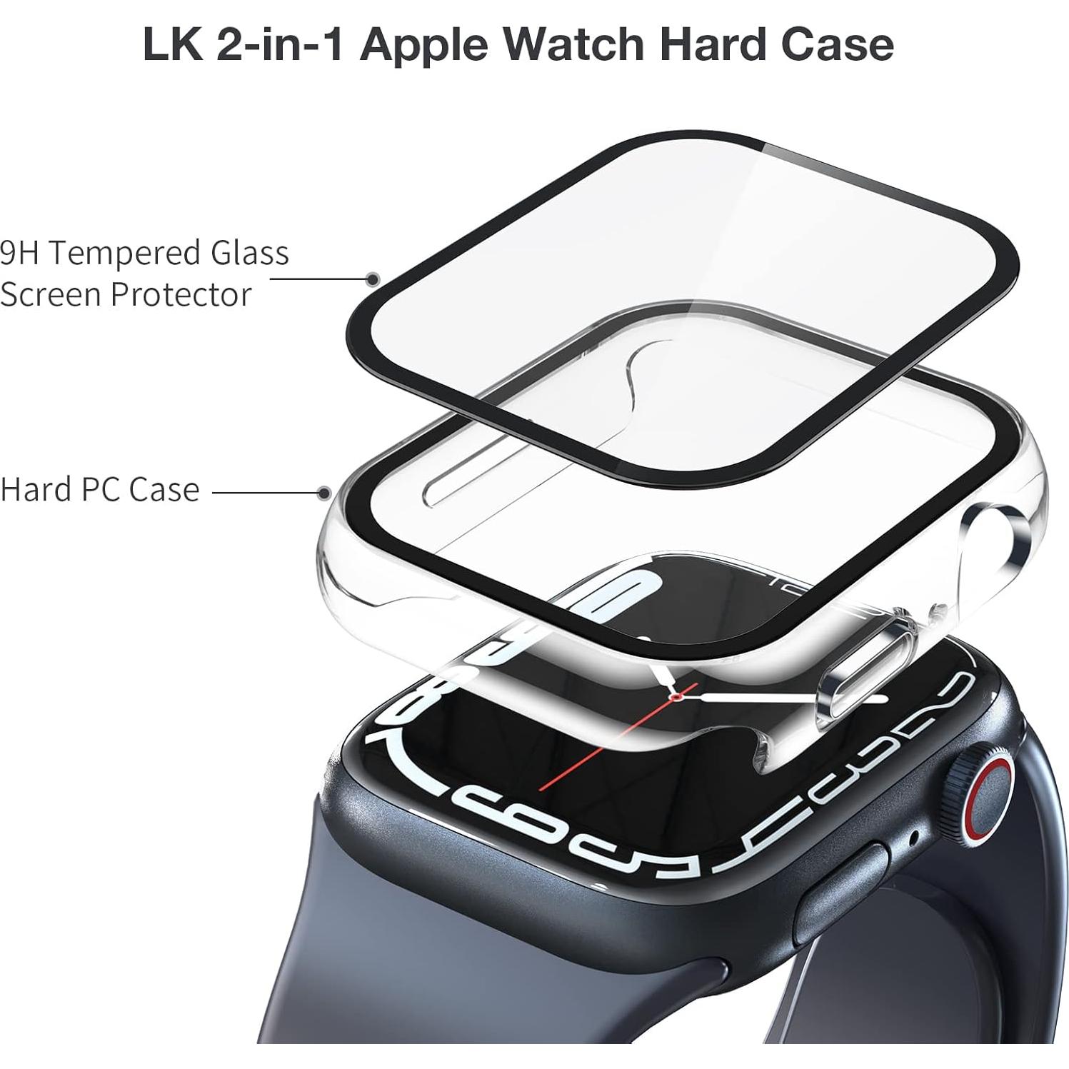 Funda Dura LK para Apple Watch 40mm con Protector de Pantalla