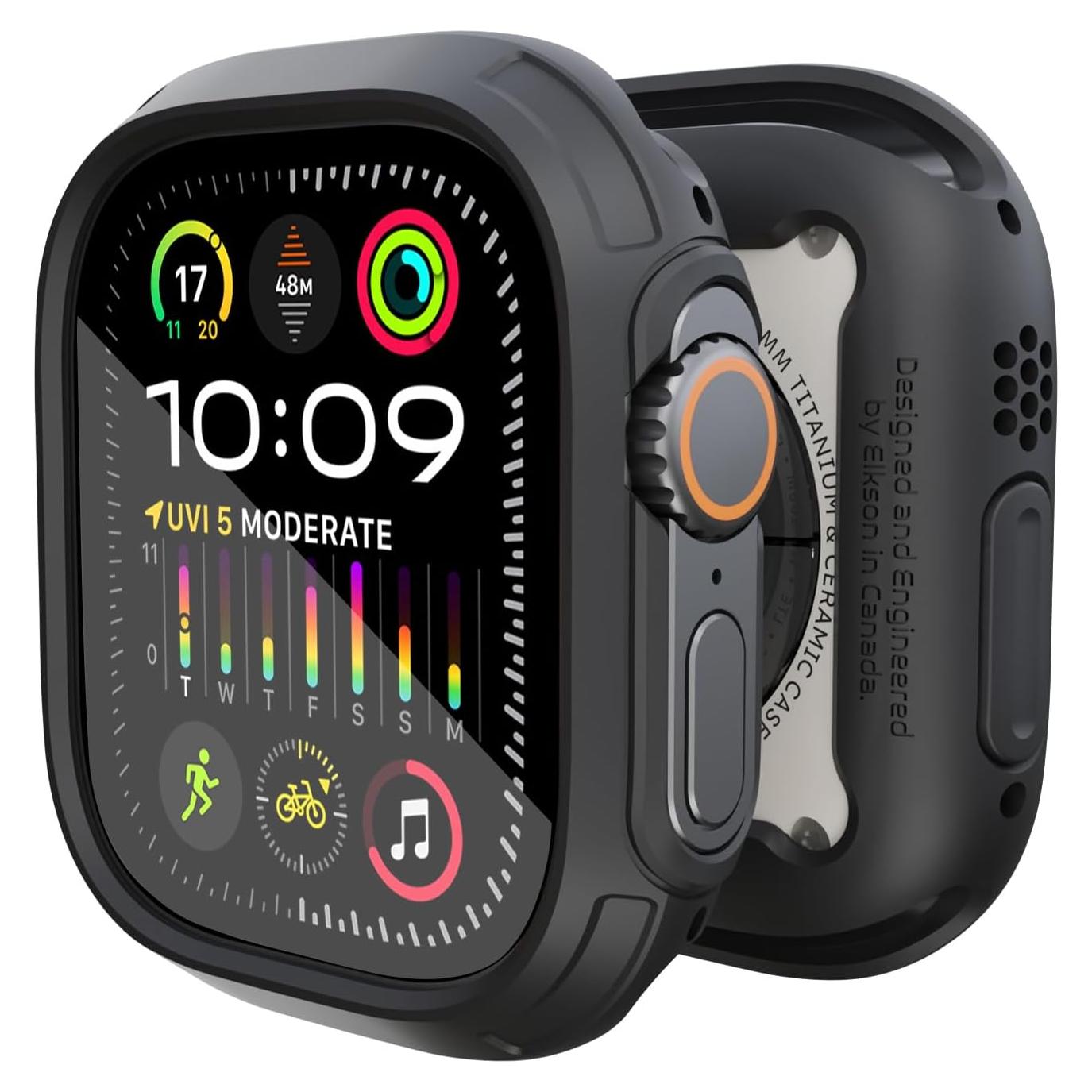 Funda Bumper Elkson para Apple Watch Ultra 2/1 49mm Negro