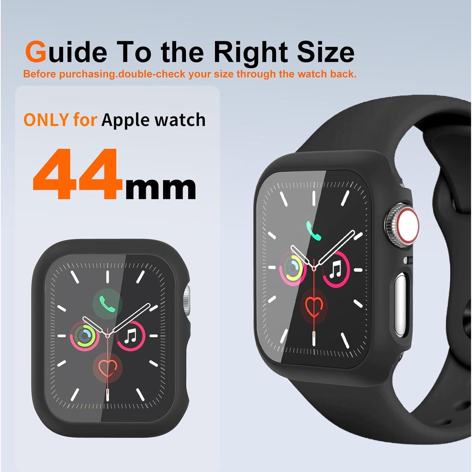 Paquete de 2 fundas para Apple Watch 44mm - Protector pantalla
