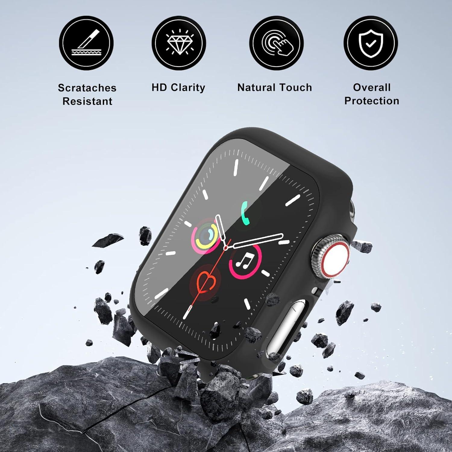 Paquete de 2 fundas para Apple Watch 44mm - Protector pantalla