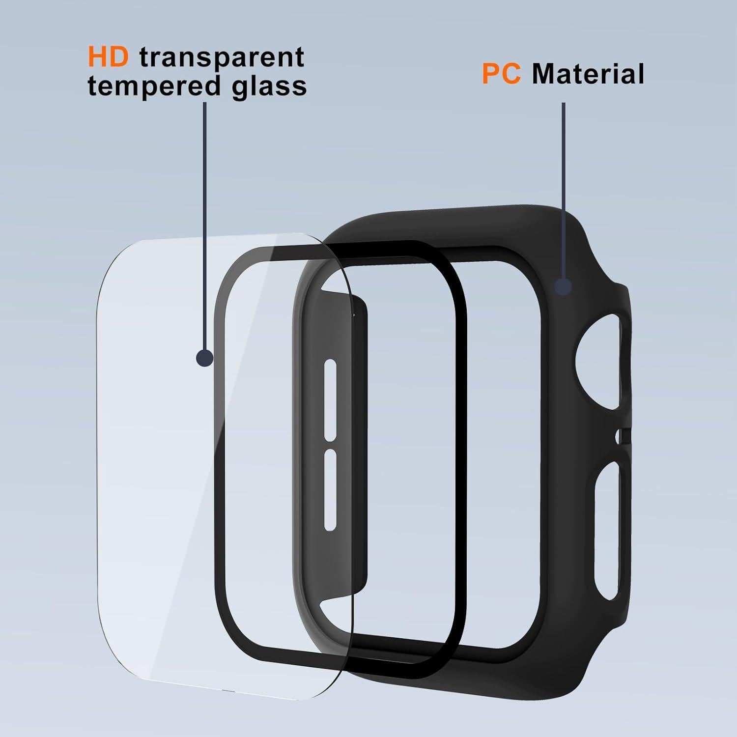 Paquete de 2 fundas para Apple Watch 44mm - Protector pantalla