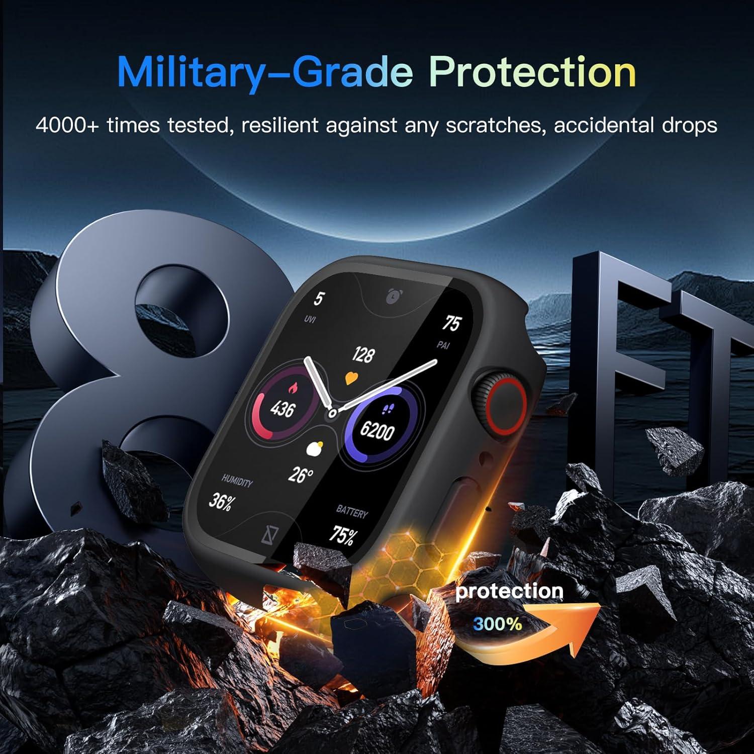 Funda Impermeable de Privacidad Wepro para Apple Watch 44mm