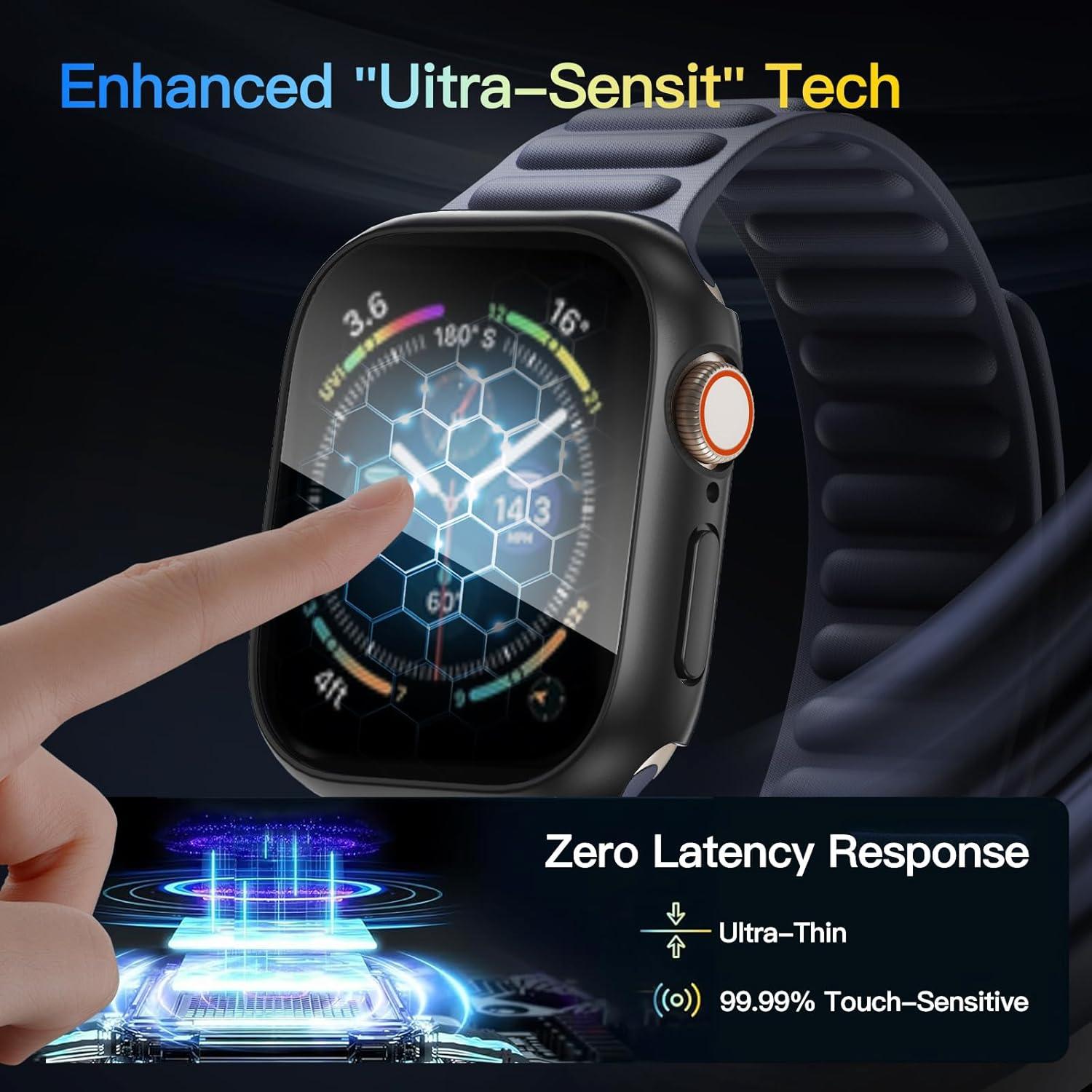 Funda Impermeable de Privacidad Wepro para Apple Watch 44mm