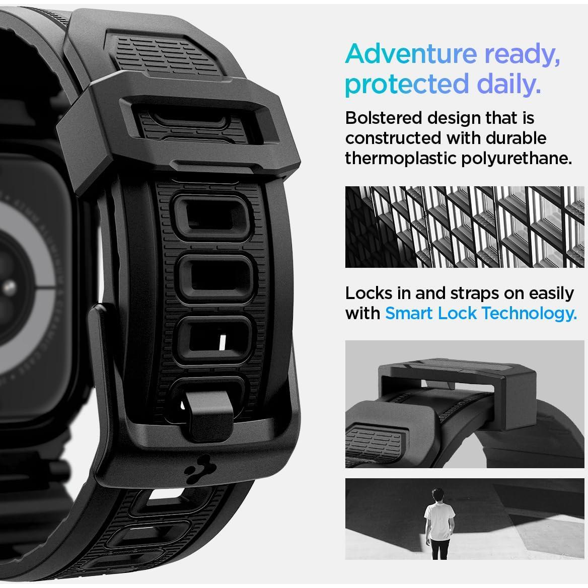Funda Spigen Rugged Armor Pro para Apple Watch 46mm 2024