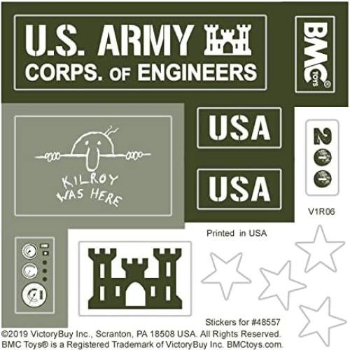 BMC Clásico Bulldozer Cuerpo de Ingenieros 3 Piezas