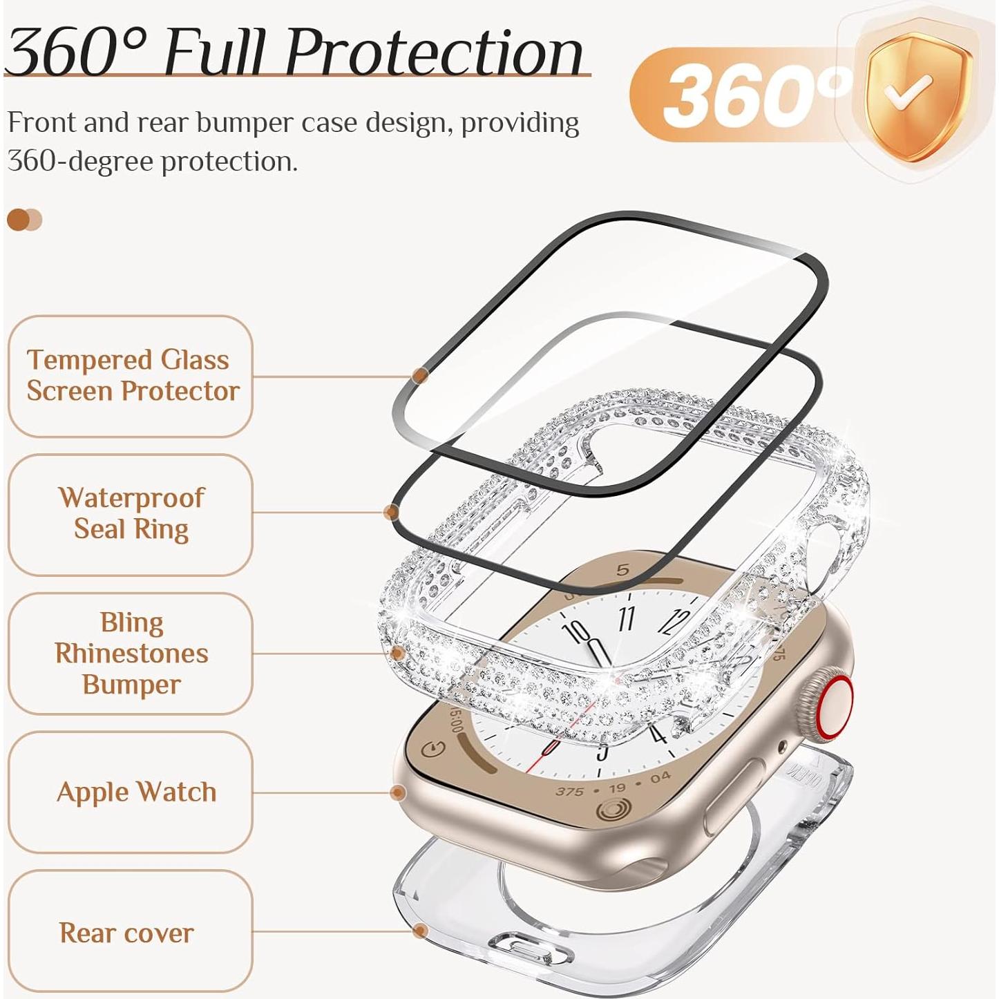 Funda Impermeable 2-en-1 Goton para Apple Watch 40-49mm
