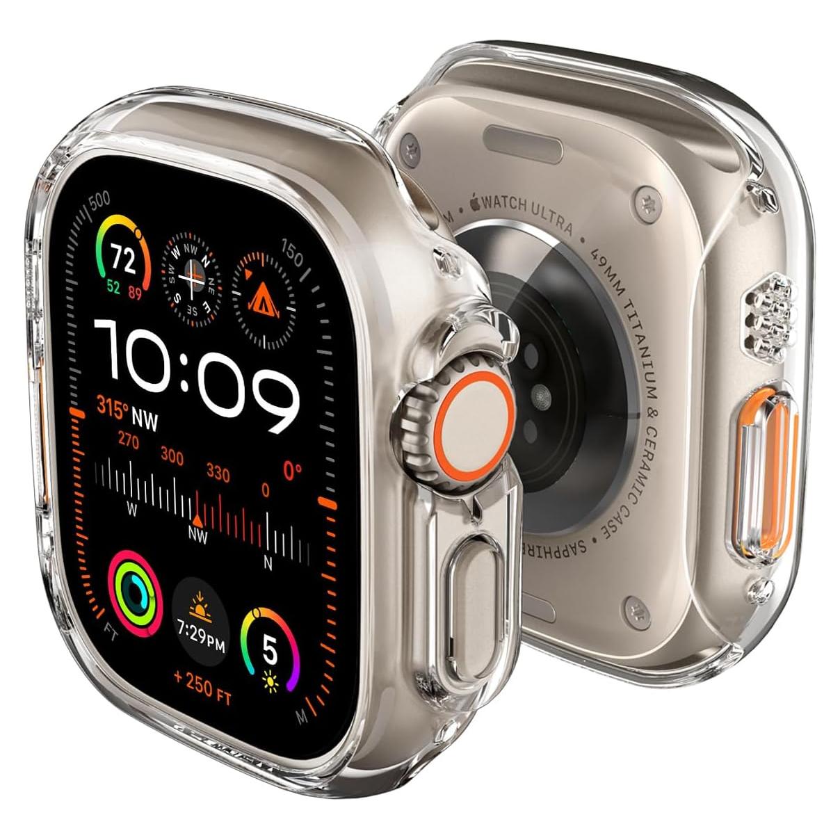 Funda delgada Spigen para Apple Watch Ultra 2/1 49mm - Transparente