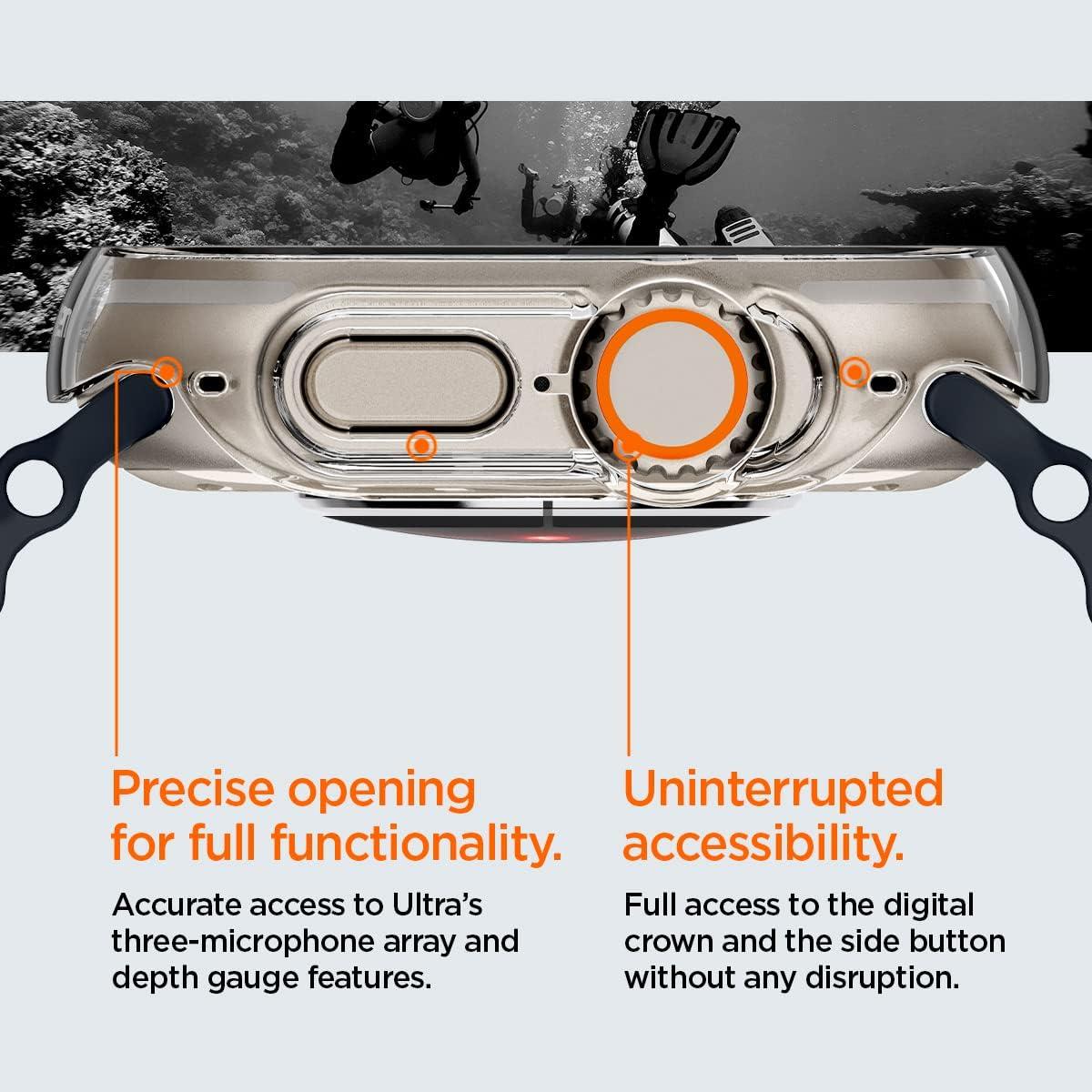 Funda delgada Spigen para Apple Watch Ultra 2/1 49mm - Transparente