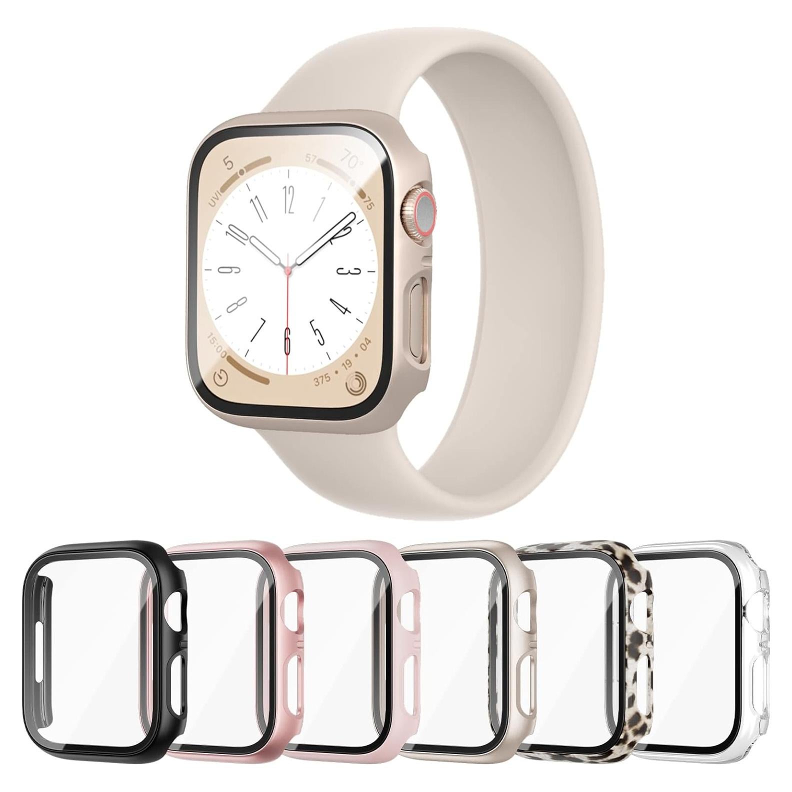 Funda Protectora Cuteey para Apple Watch 40mm con Vidrio Templado