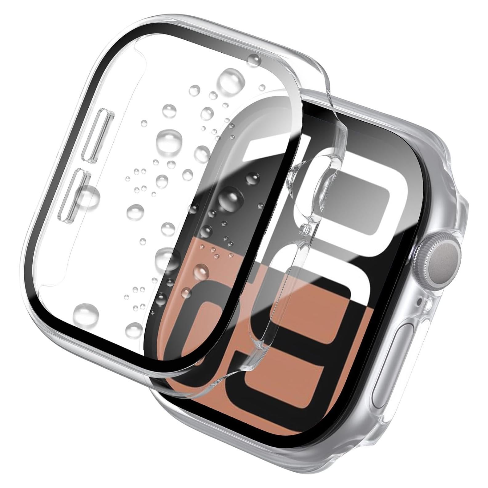 Paquete de 2 fundas WISKII para Apple Watch Series 10 46mm
