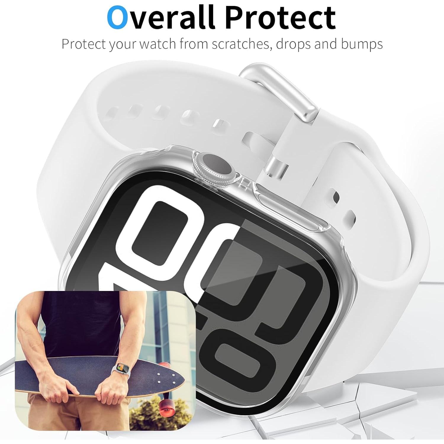 Paquete de 2 fundas WISKII para Apple Watch Series 10 46mm