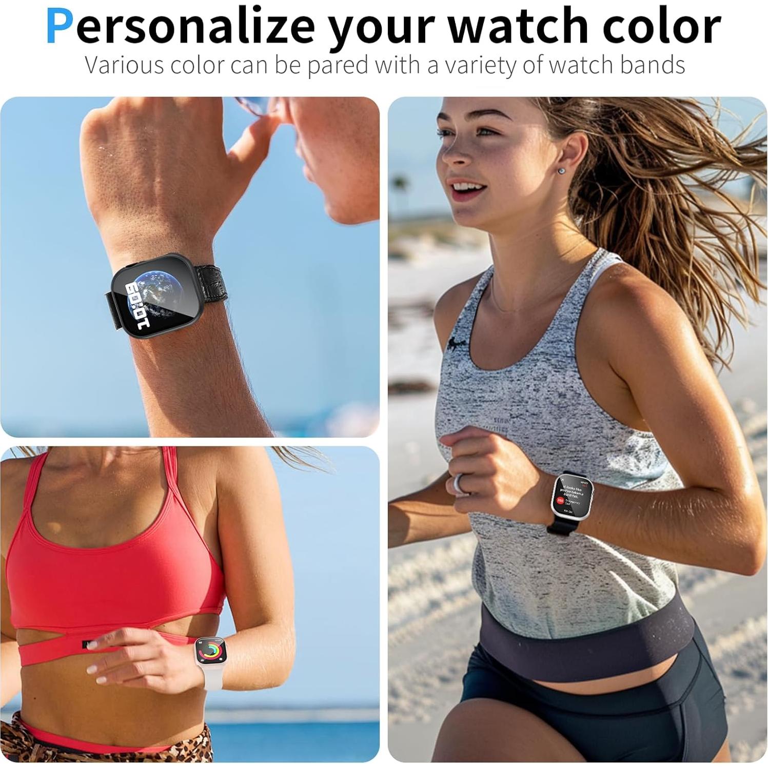 Paquete de 2 fundas WISKII para Apple Watch Series 10 46mm