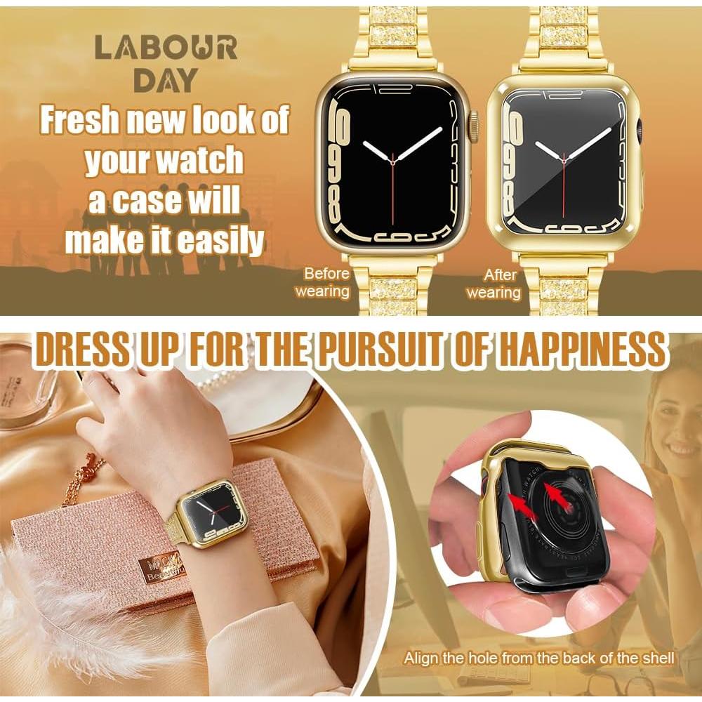 Funda TPU Suave Oro 38mm para Apple Watch Series 1-3