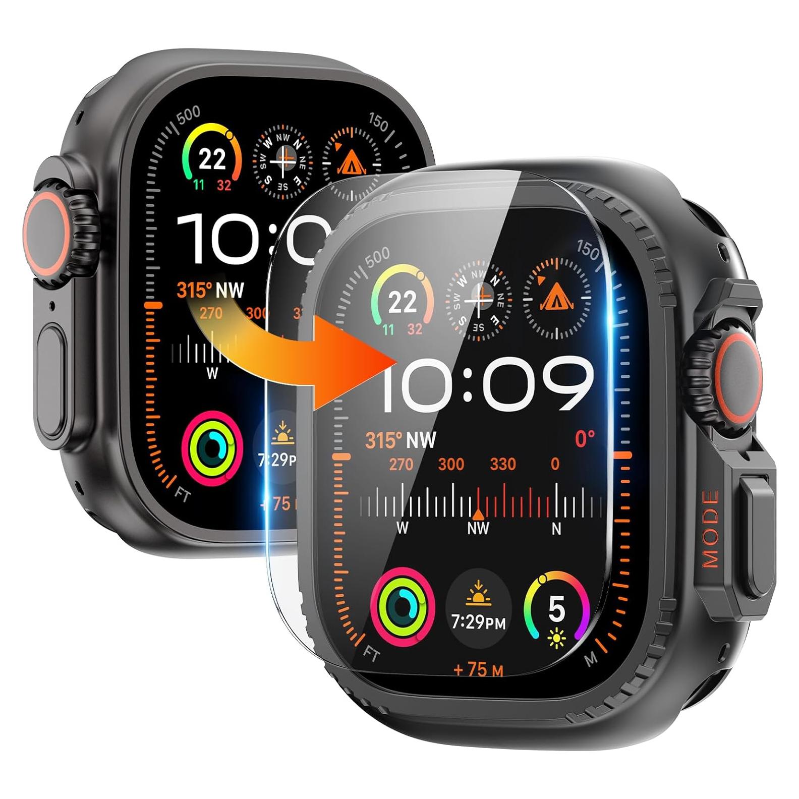 Funda Metálica Goton para Apple Watch Ultra 2 49mm Titanio