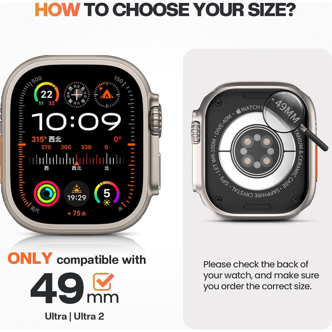 Funda Metálica Goton para Apple Watch Ultra 2 49mm Titanio