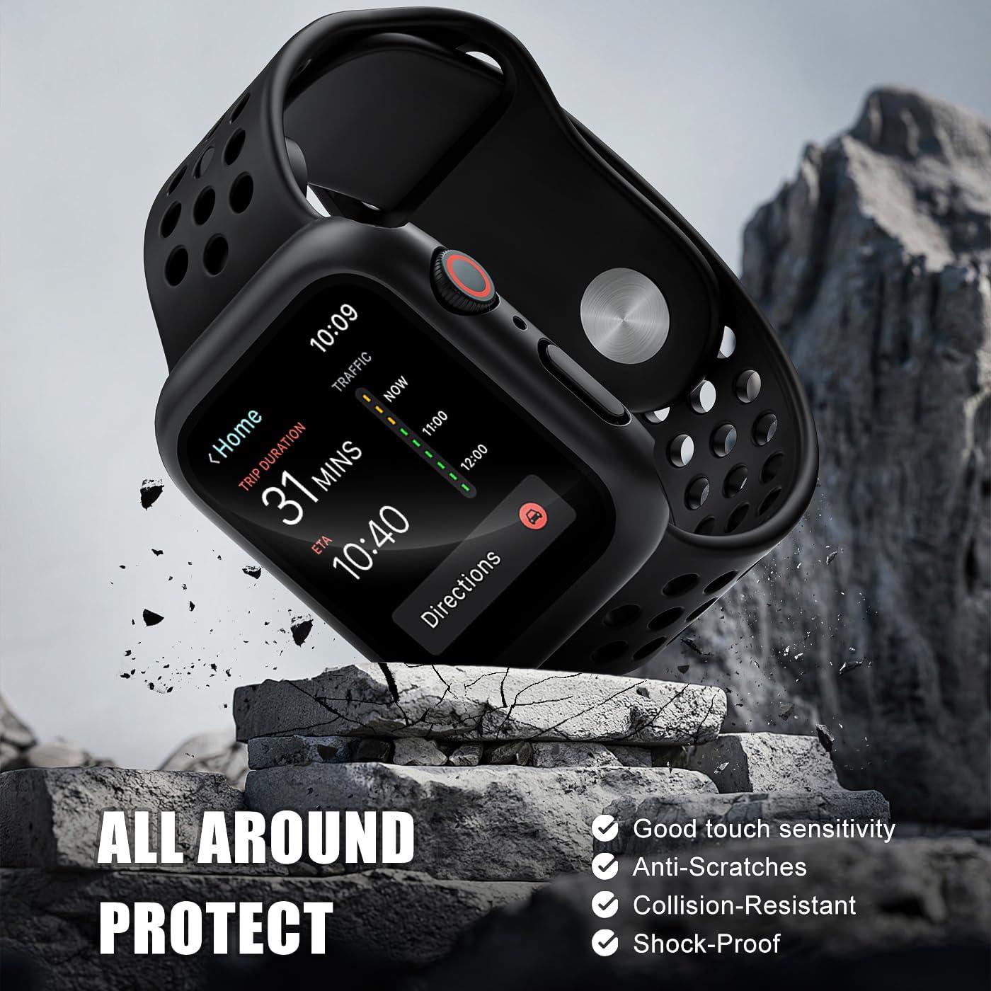 Funda protectora para Apple Watch 45mm Foamia - Negro
