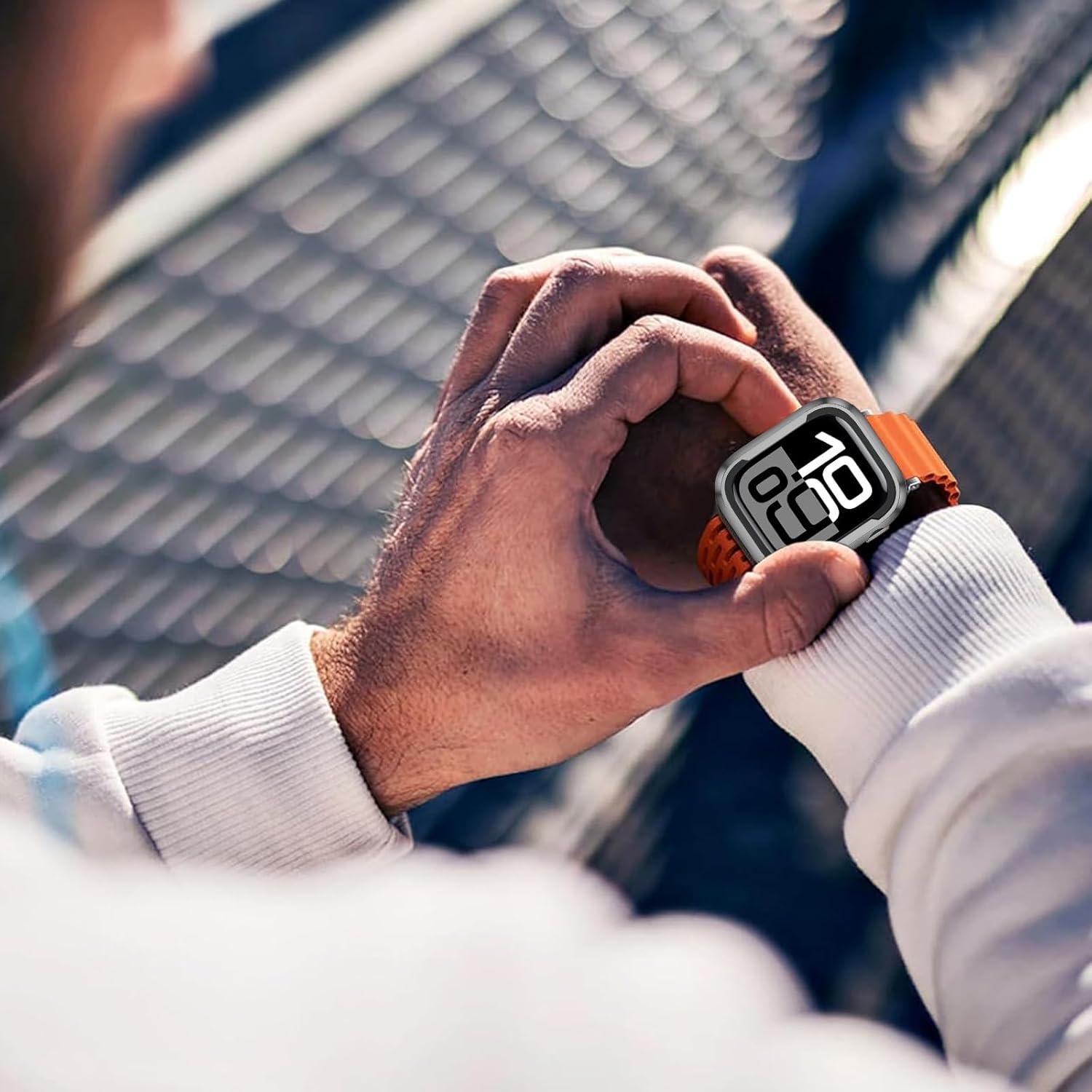 Funda Bumper NINKI para Apple Watch Serie 10 46MM Aluminio TPU