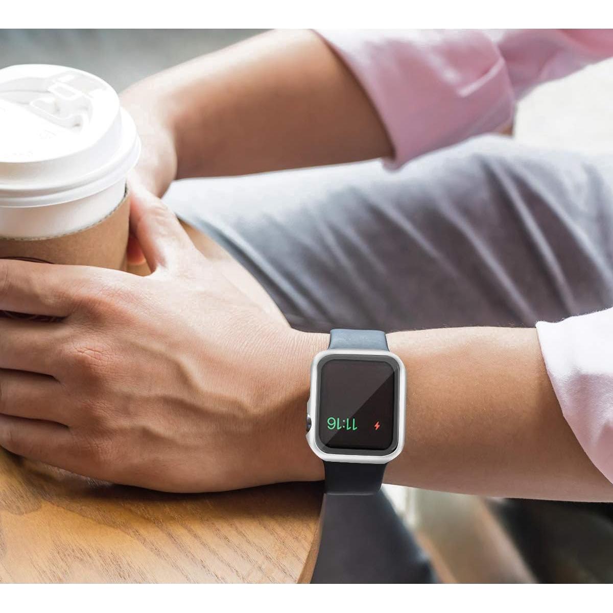 Carcasa Dura HANKN para Apple Watch 44mm - Protector Vidrio Templado