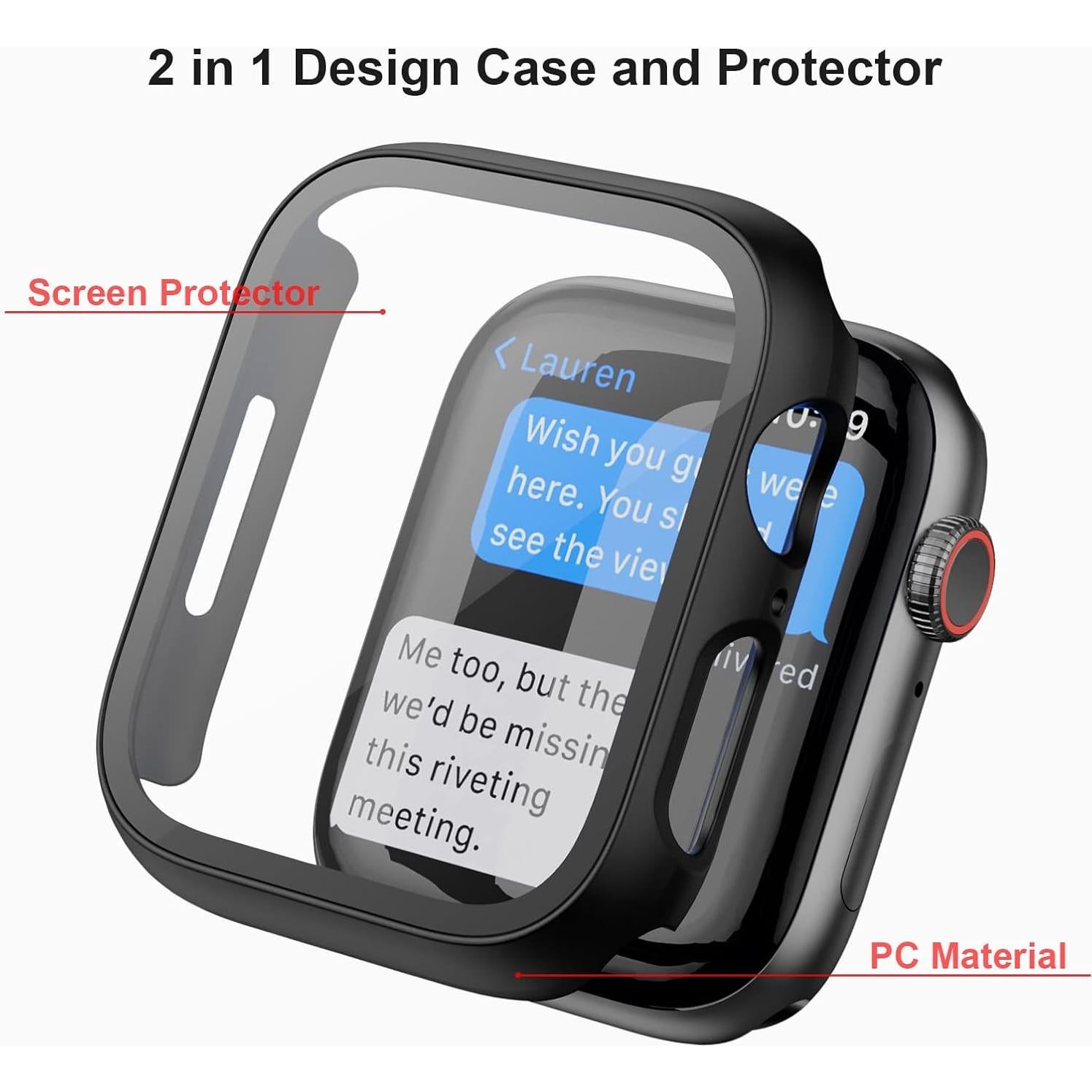 Funda con Protector de Pantalla Haojavo para Apple Watch 41mm