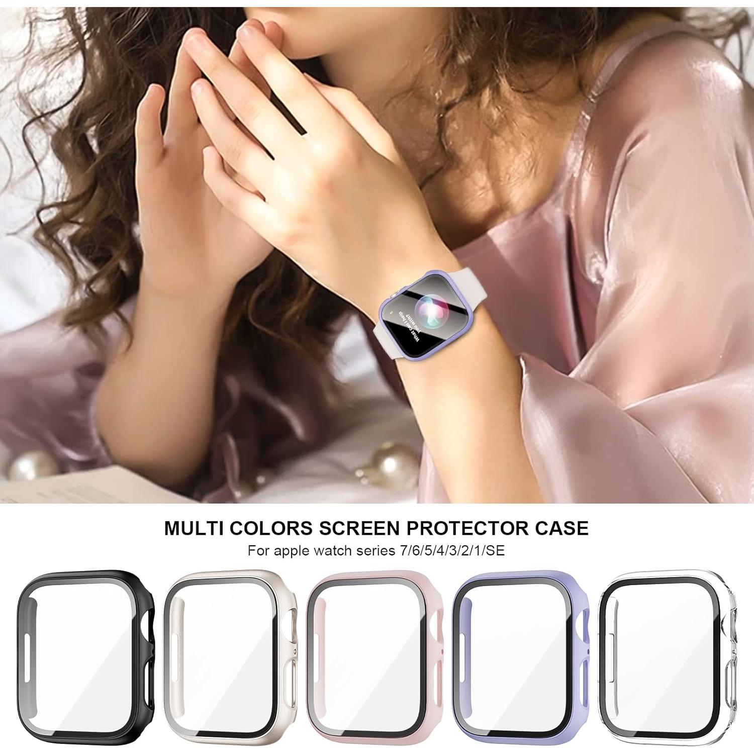 Funda con Protector de Pantalla Haojavo para Apple Watch 41mm