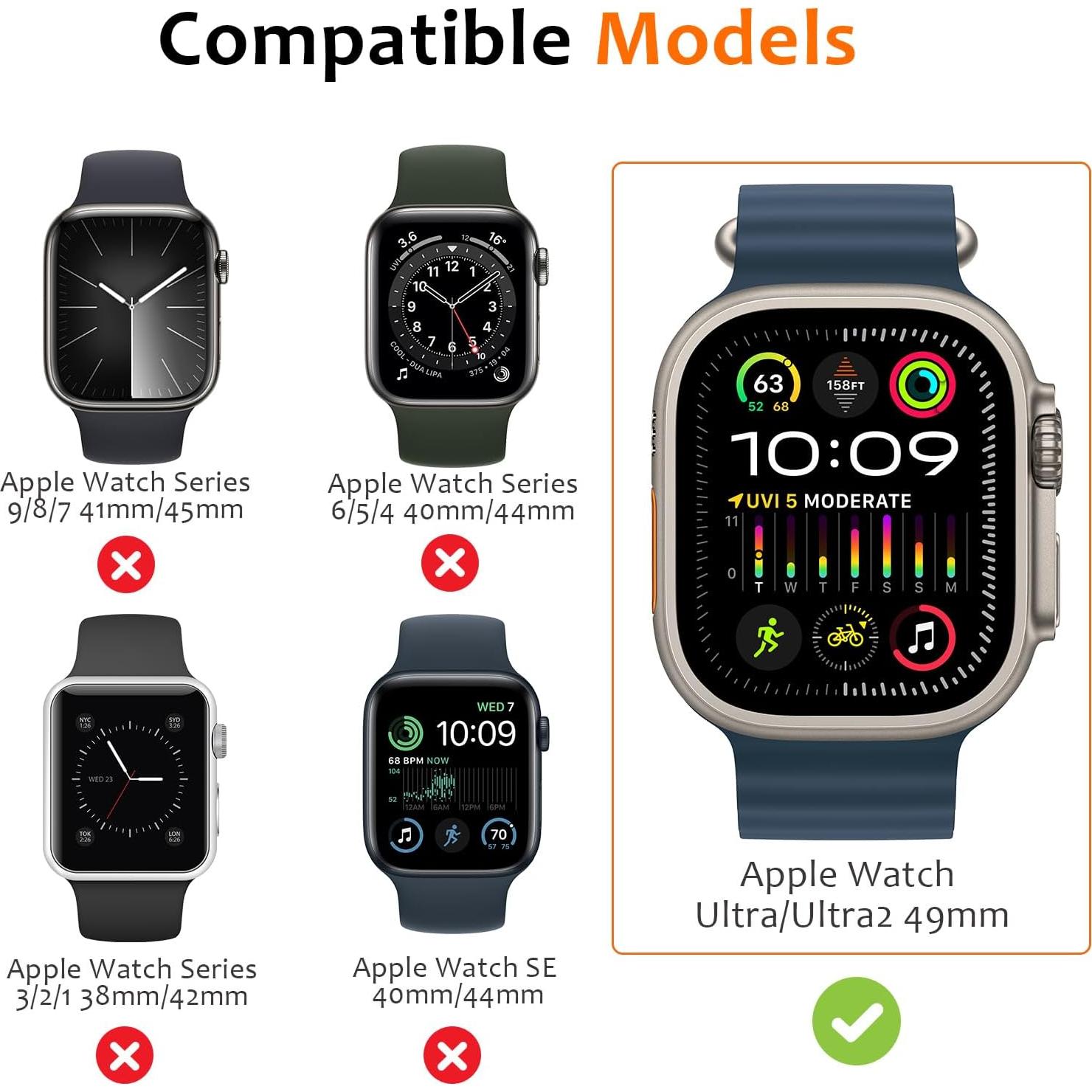 Funda Metálica Amizee para Apple Watch Ultra 49mm Negra