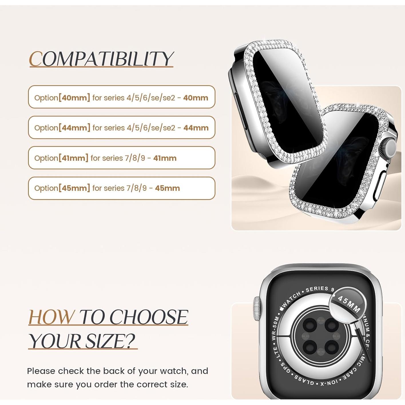 Protector de Pantalla Goton Brillante para Apple Watch 40mm 44mm