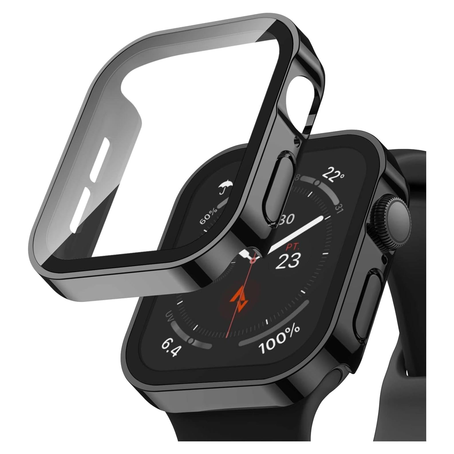 Funda Dura Adepoy para Apple Watch 45mm con Protector Vidrio