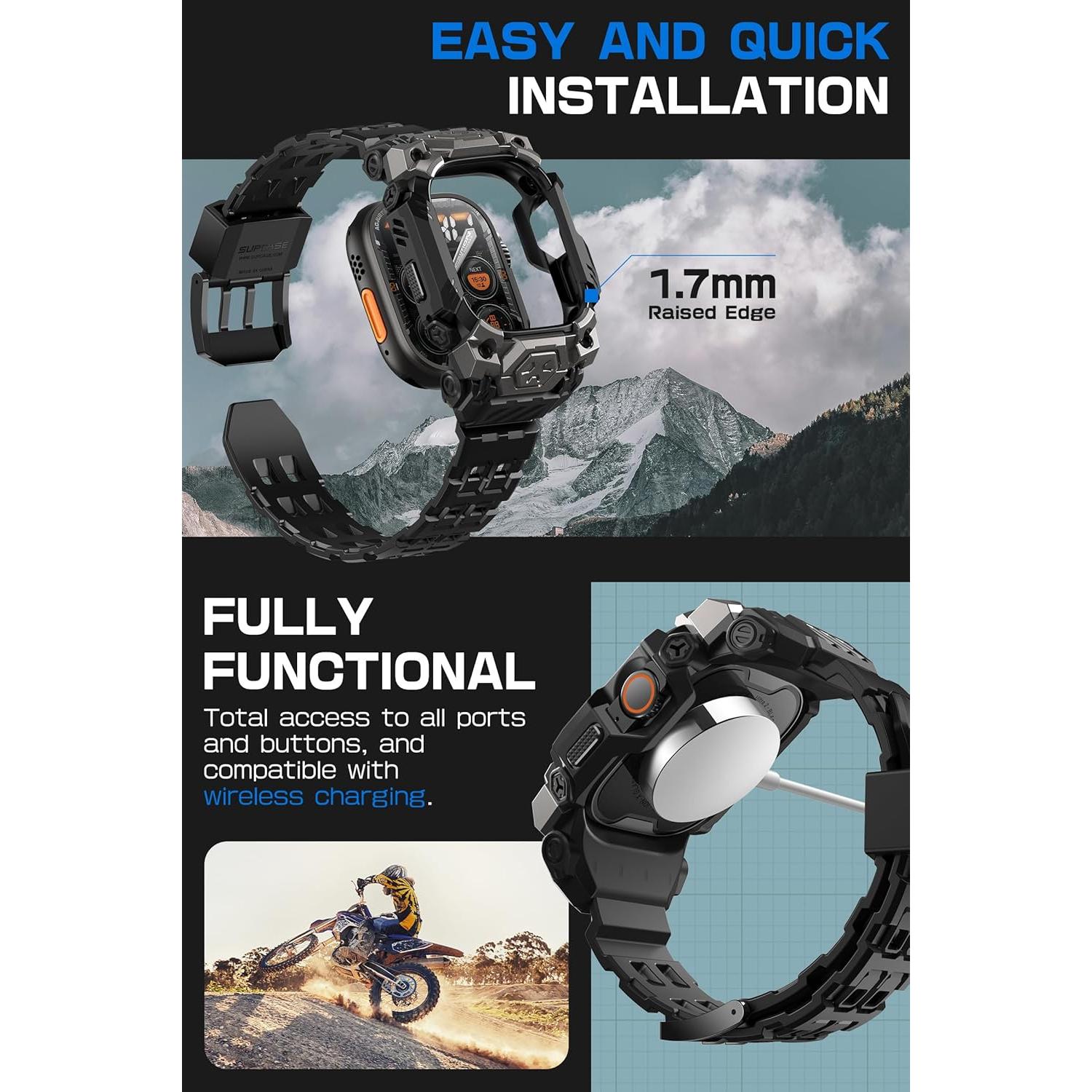 Funda SUPCASE para Apple Watch Ultra 2/1 49mm con Correa Ajustable