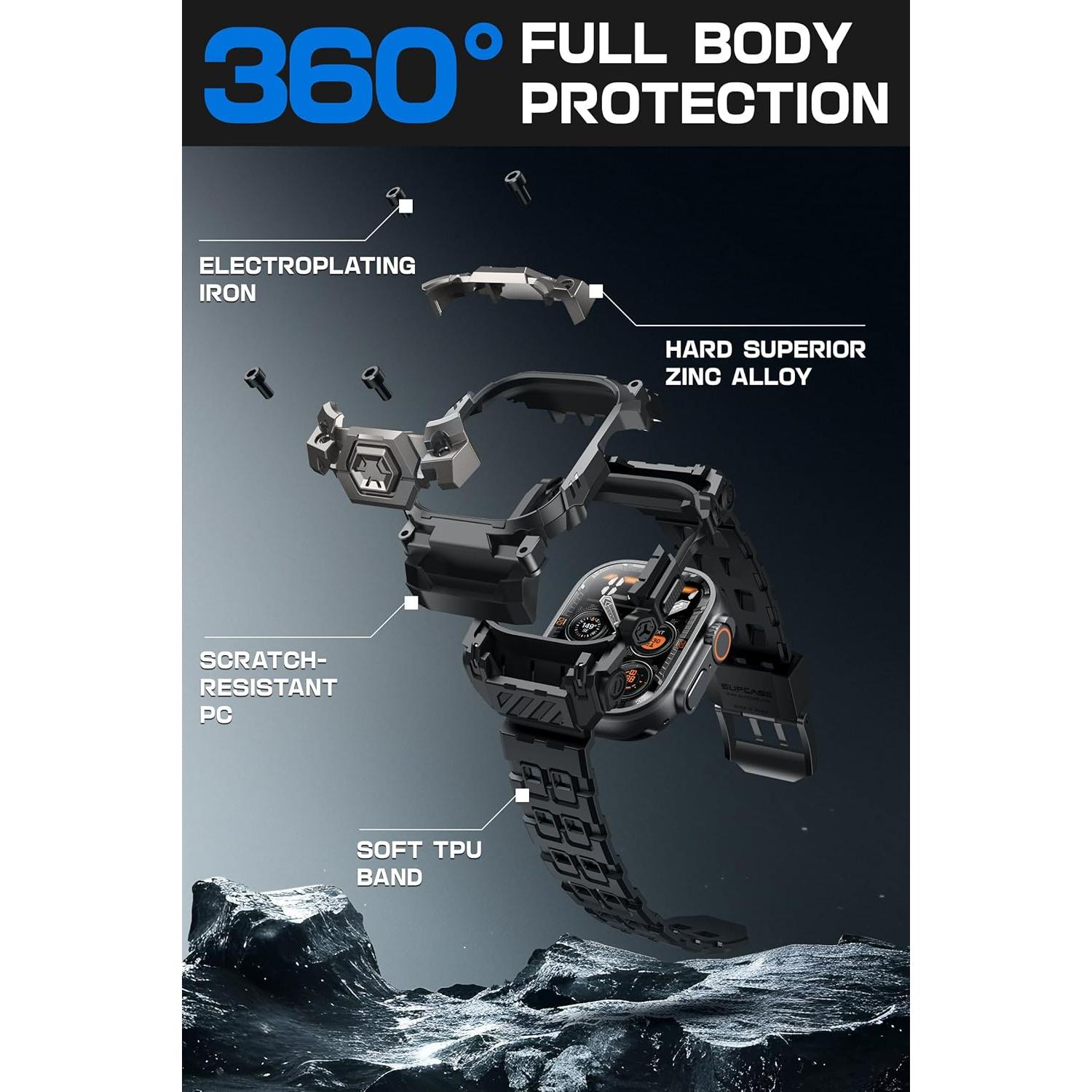 Funda SUPCASE para Apple Watch Ultra 2/1 49mm con Correa Ajustable