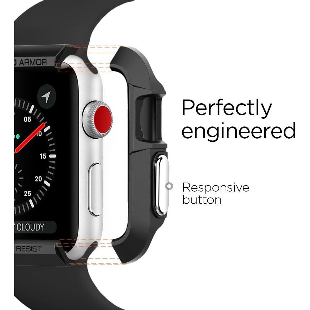 Funda Spigen Rugged Armor para Apple Watch 42mm - Negro