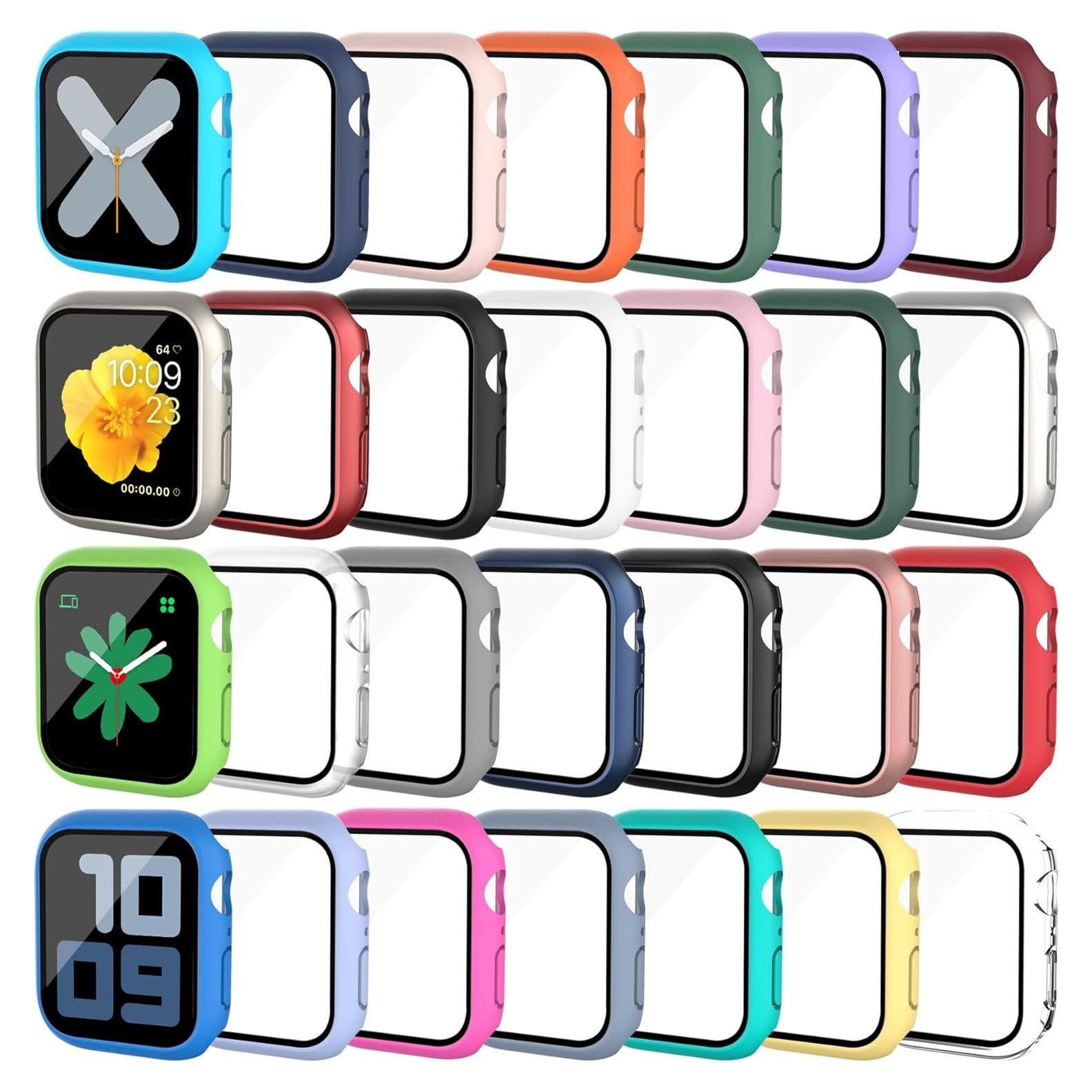 28 Fundas para Apple Watch Series 9/8/7 45mm con Protector