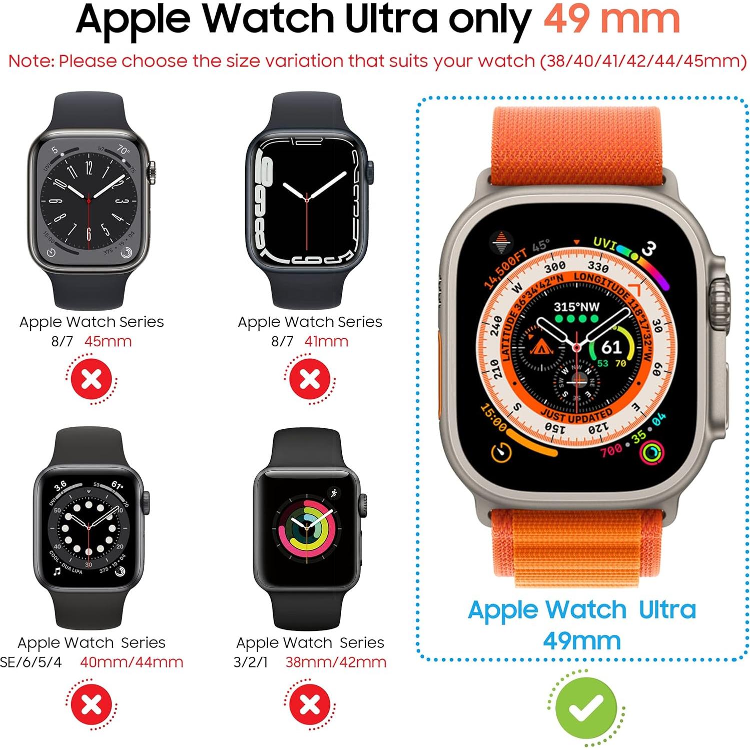 Suoman Protector de Pantalla Privado para Apple Watch Ultra 49mm
