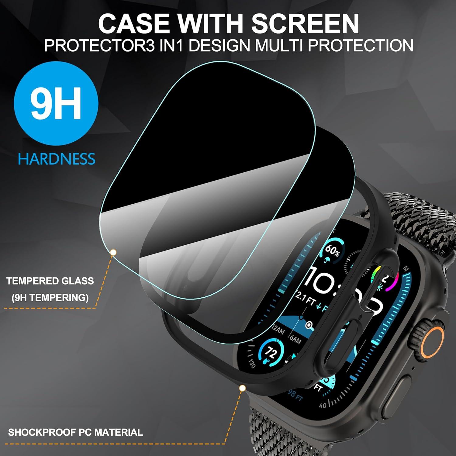 Suoman Protector de Pantalla Privado para Apple Watch Ultra 49mm