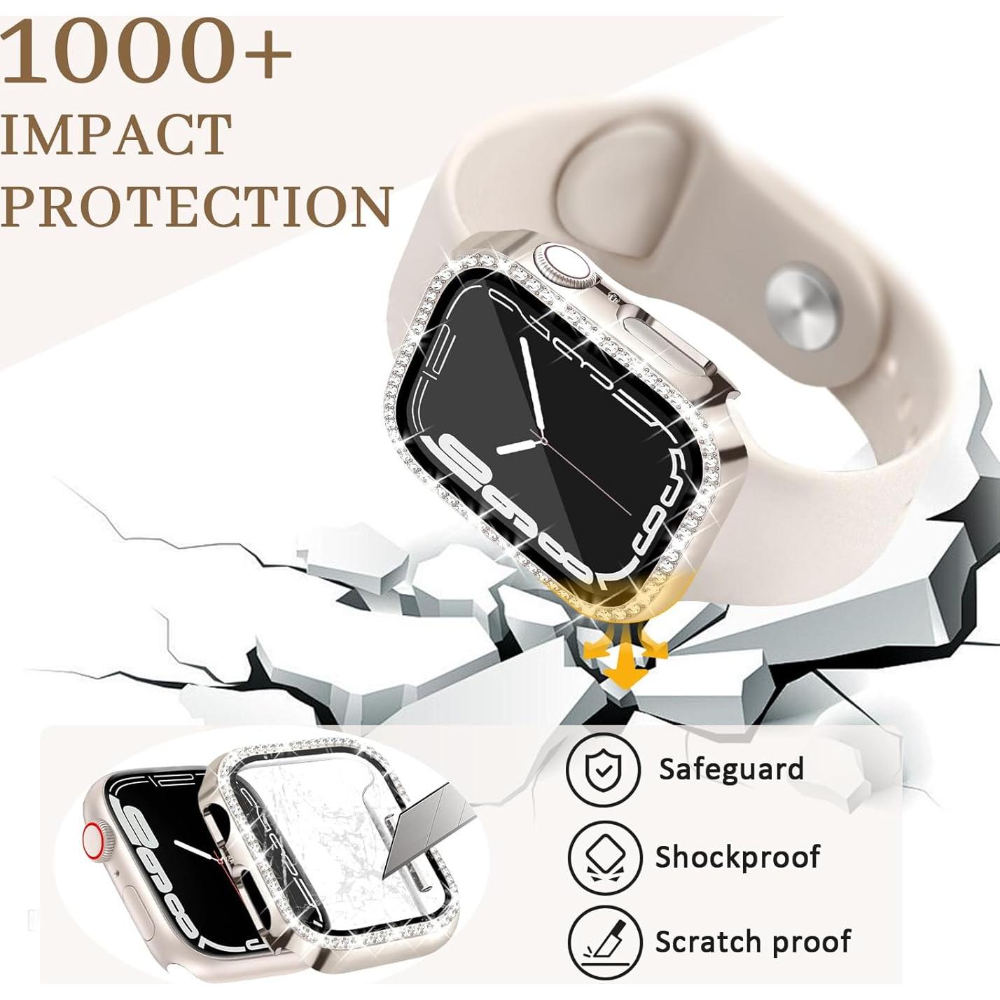 Funda Brillante JR.DM con Protector para Apple Watch 40mm