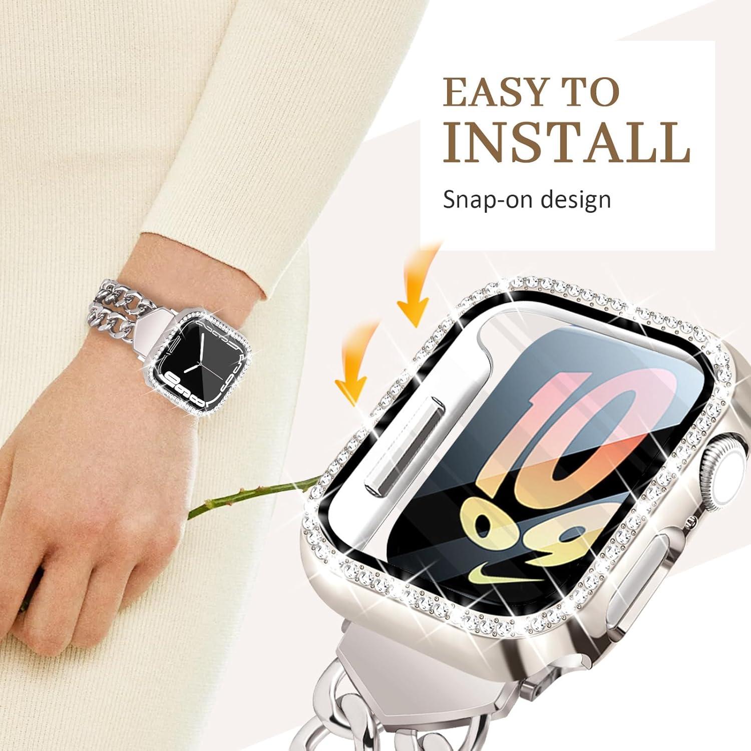 Funda Brillante JR.DM con Protector para Apple Watch 40mm