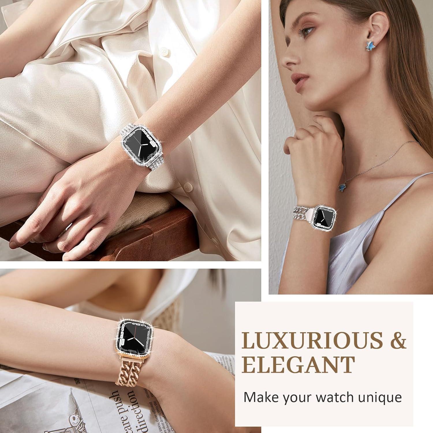 Funda Brillante JR.DM con Protector para Apple Watch 40mm