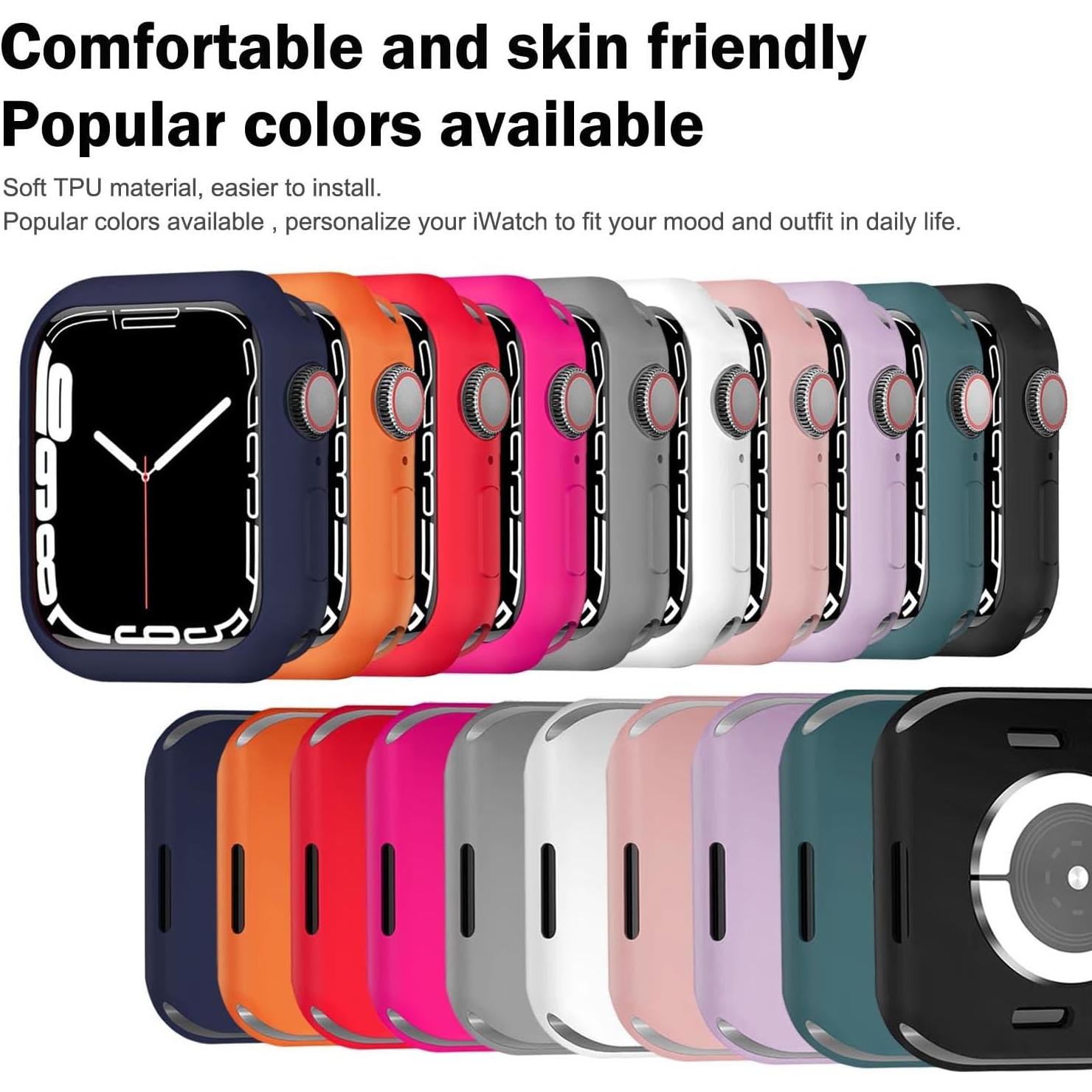 Funda TPU delgada BOTOMALL para Apple Watch 46mm Serie 10
