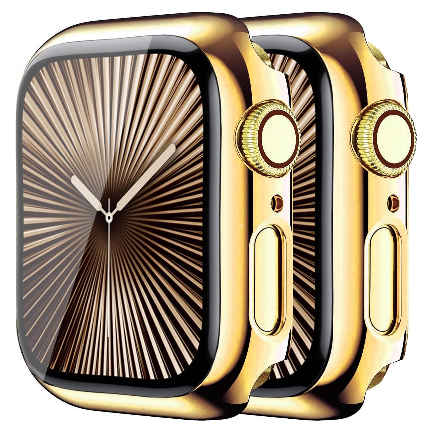 Funda Dura HANKN para Apple Watch Series 10 42mm Oro