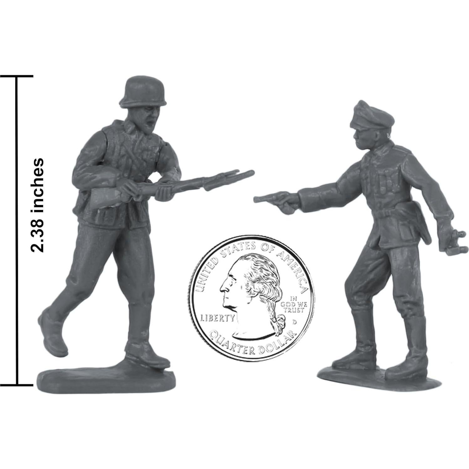 Figuras de Soldados de Plástico BMC WW2 Infantería Alemana 32pc