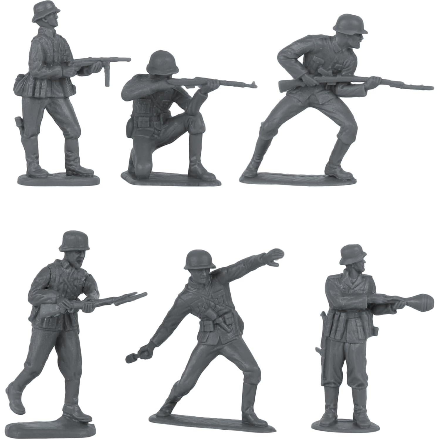Figuras de Soldados de Plástico BMC WW2 Infantería Alemana 32pc