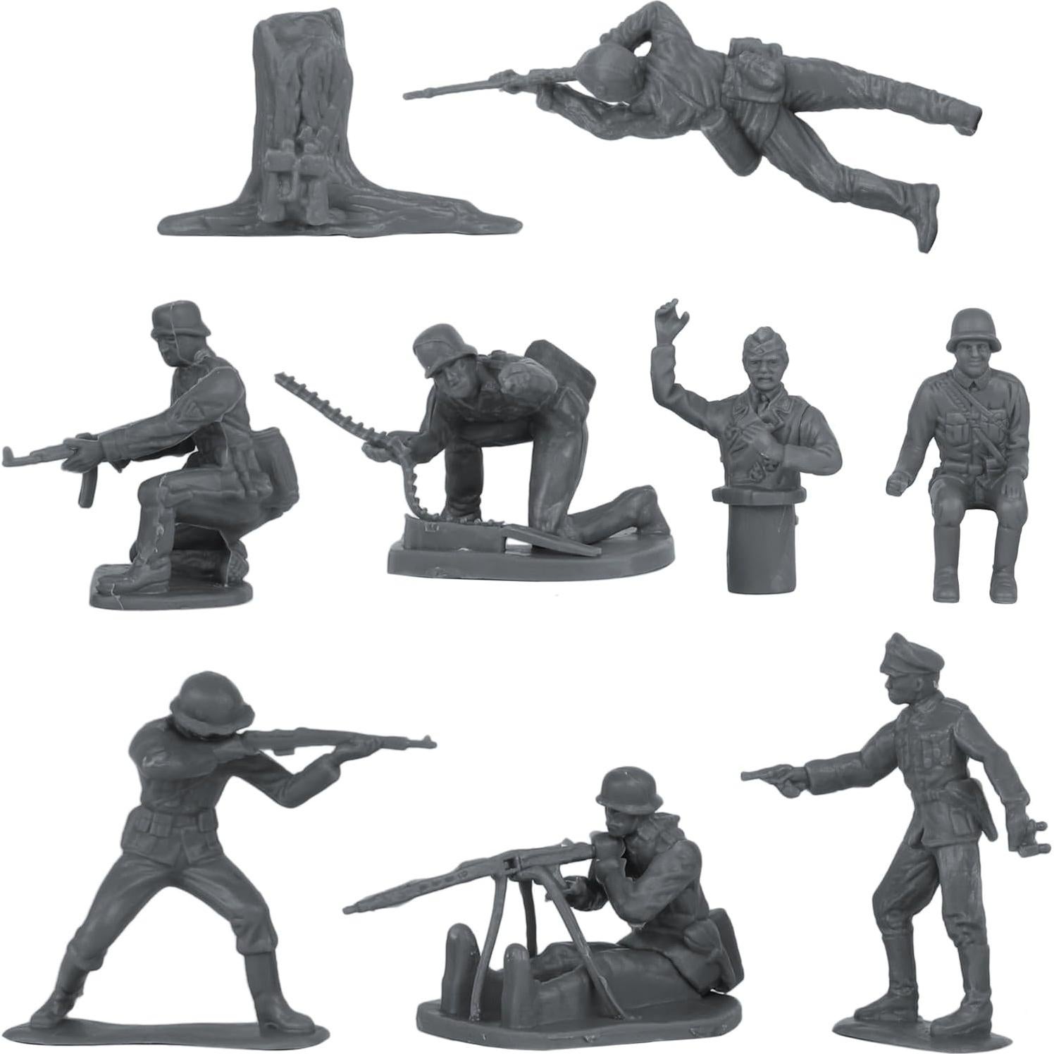 Figuras de Soldados de Plástico BMC WW2 Infantería Alemana 32pc