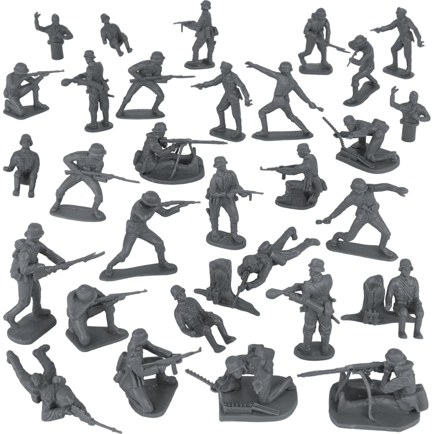 Figuras de Soldados de Plástico BMC WW2 Infantería Alemana 32pc