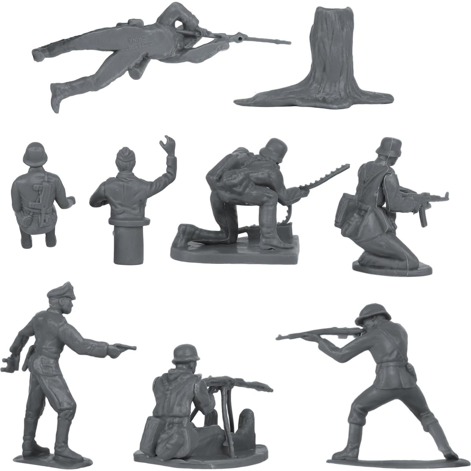 Figuras de Soldados de Plástico BMC WW2 Infantería Alemana 32pc
