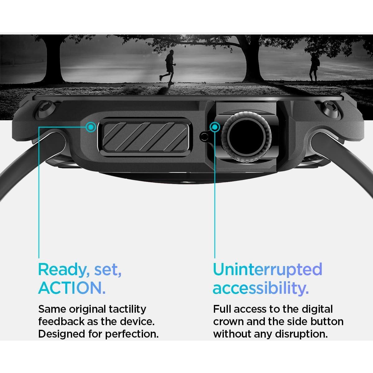 Funda Spigen Tough Armor para Apple Watch Series 10 46mm - Negro