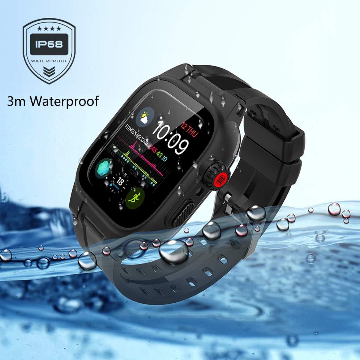 Funda Impermeable YOGRE para Apple Watch 44mm IP68 con Correa