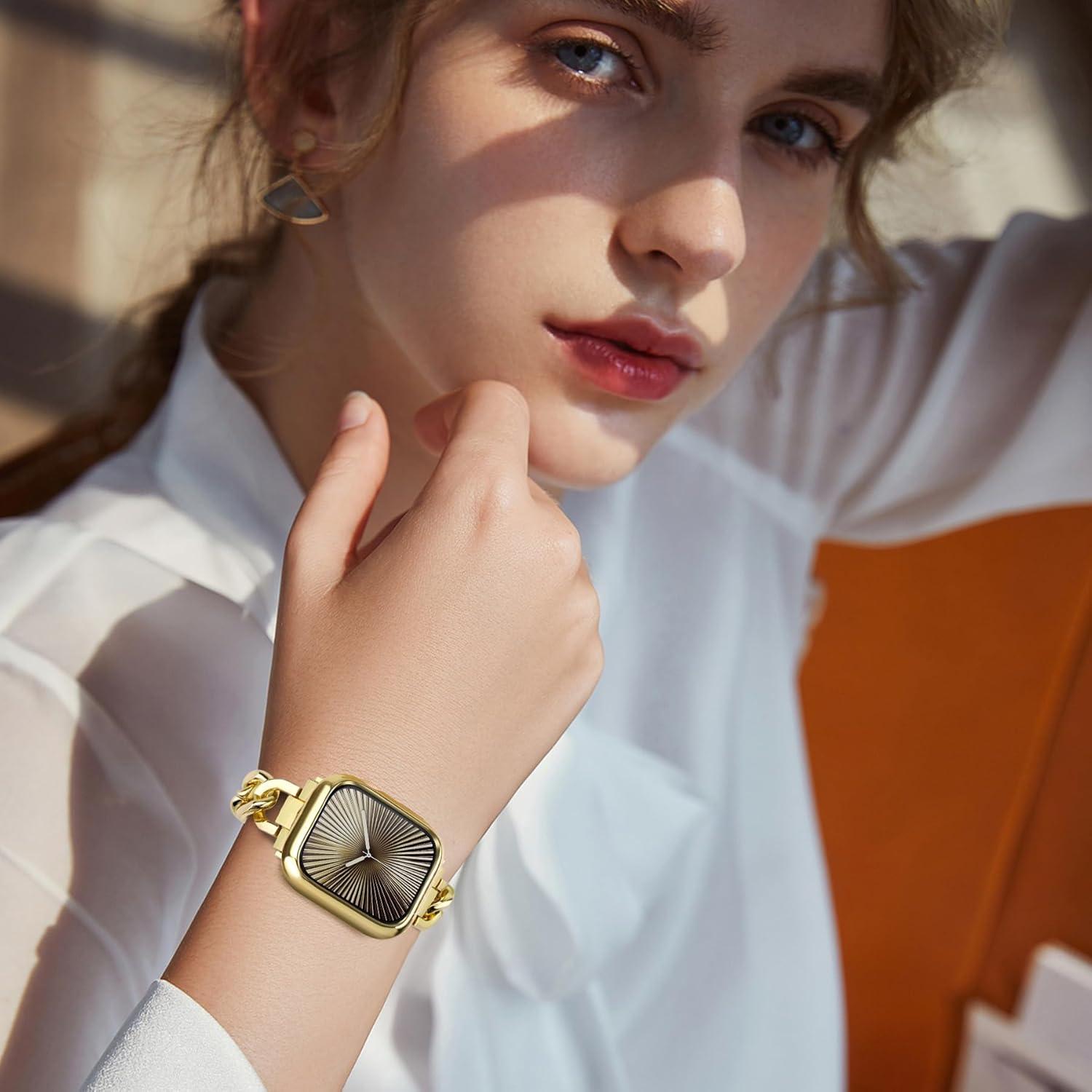 Funda TPU Flexible JR.DM 40mm para Apple Watch Series 6/5/4/SE Dorado