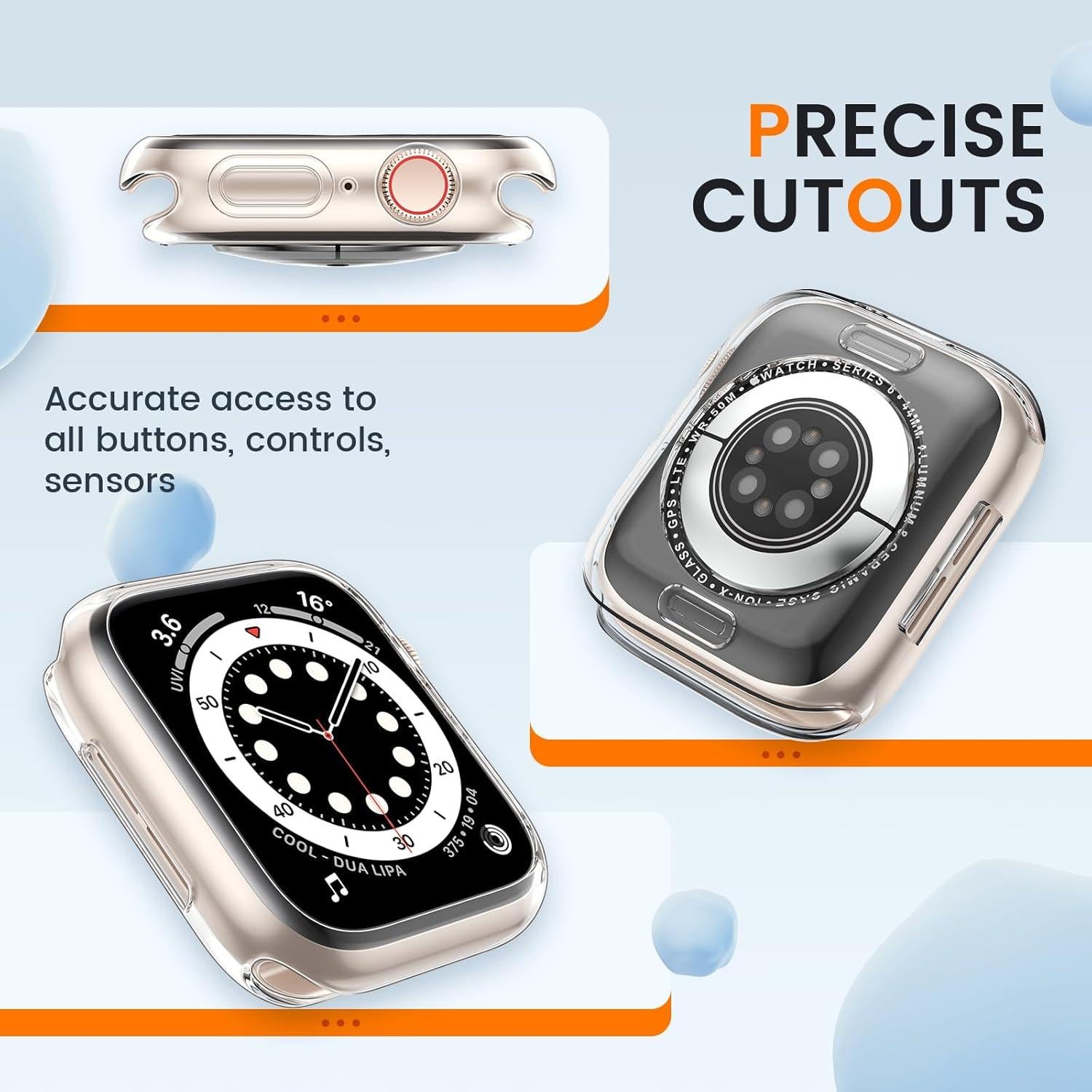 Funda Bumper Goton para Apple Watch 40mm SE2 SE 6 5 4 2 Pack