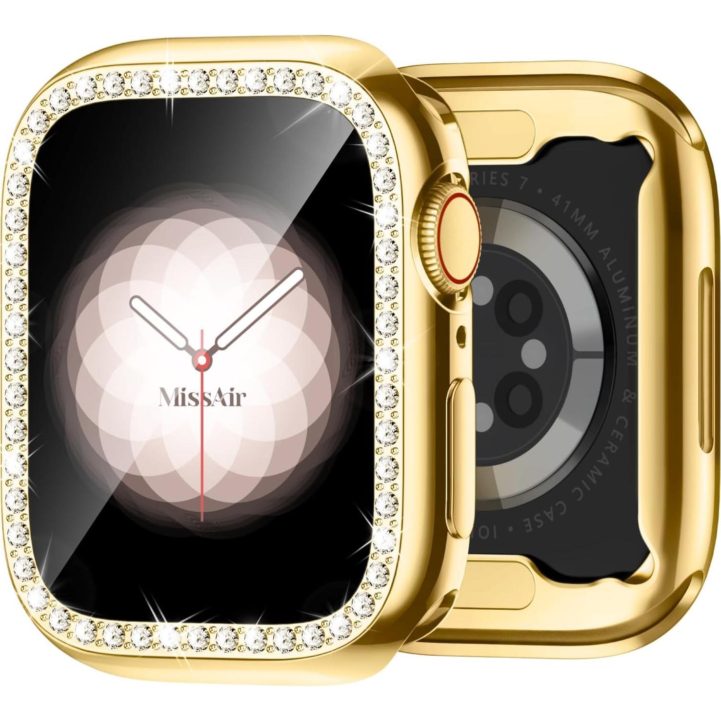 Funda Bling TPU Suave Missair para Apple Watch 40mm Oro