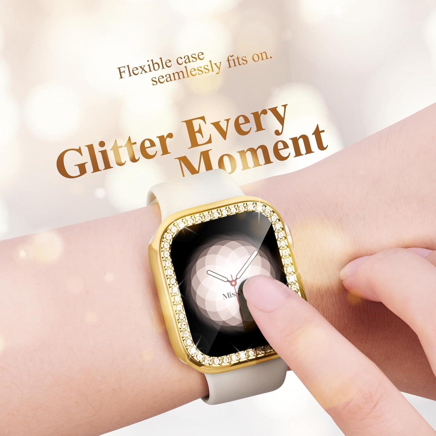 Funda Bling TPU Suave Missair para Apple Watch 40mm Oro